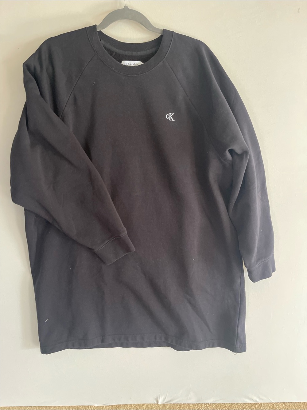 Calvin Klein Women’s Black Sweatshirt Dress Size XL